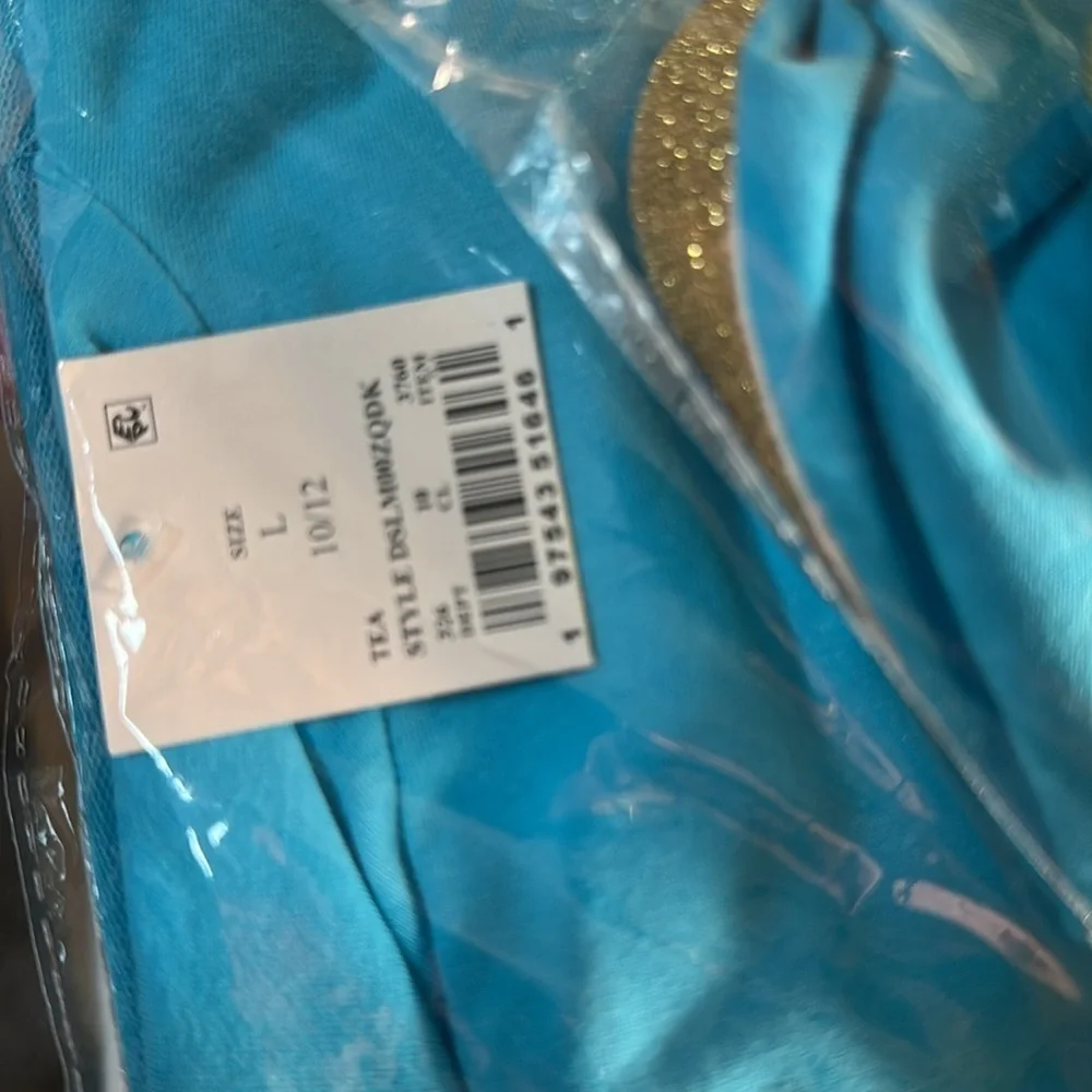 Disney Girls' Little Mermaid Tutu Dress Kids Size’s Blue Gold - Picture 7 of 7